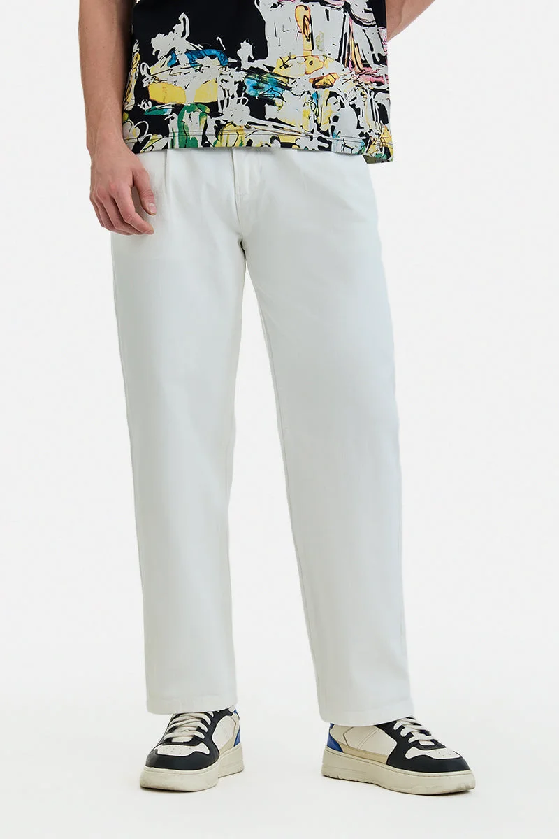 سنيتش Baggy Ecru Jeans